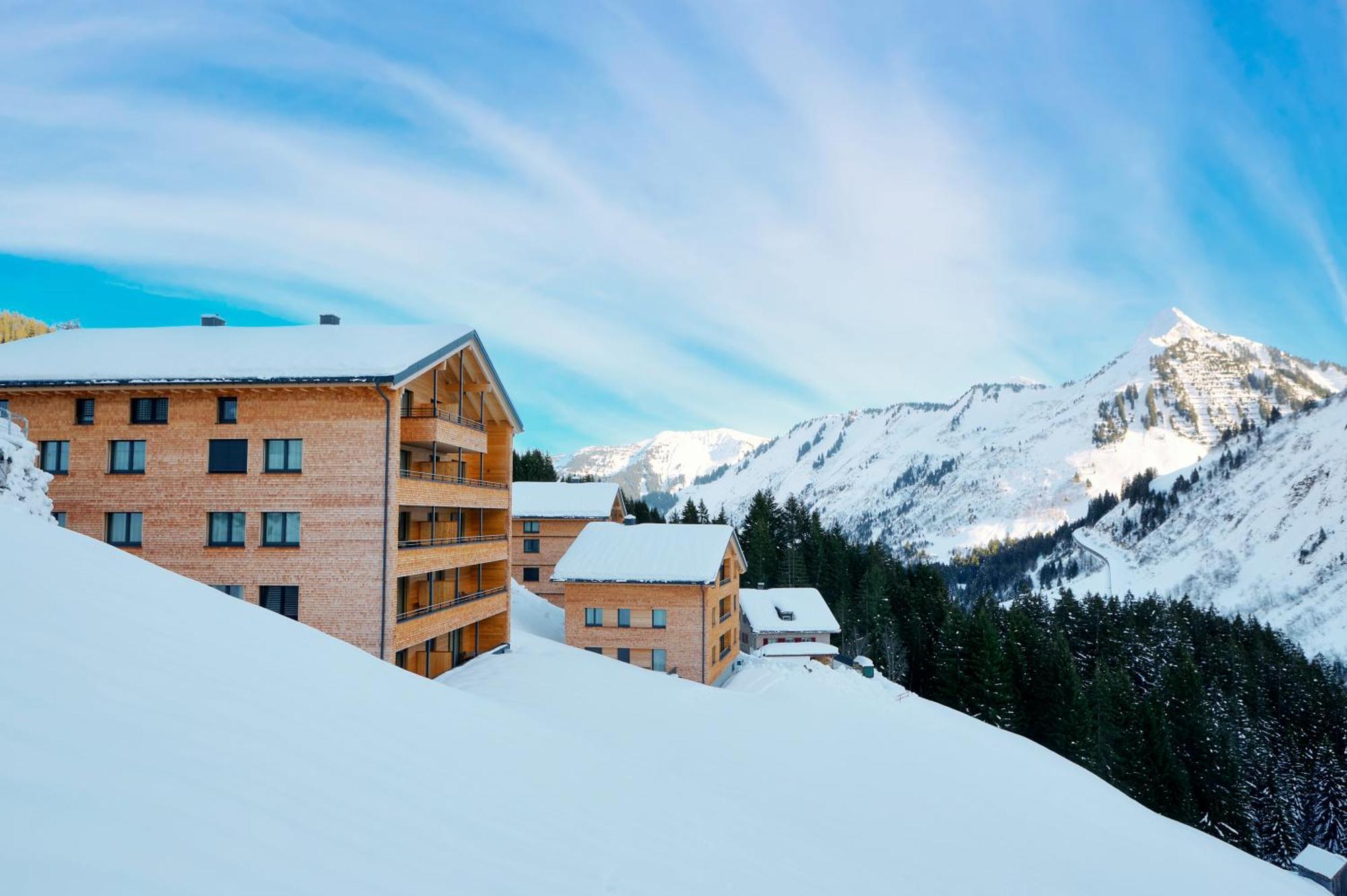 Апартаменты Alpenstolz Damuels Haus 2 - Stilvoll Urlauben In Den Bergen Экстерьер фото